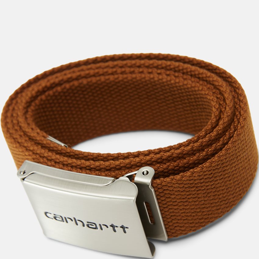 Carhartt WIP Belts CLIP BELT CHROME I019176 DEEP H BROWN